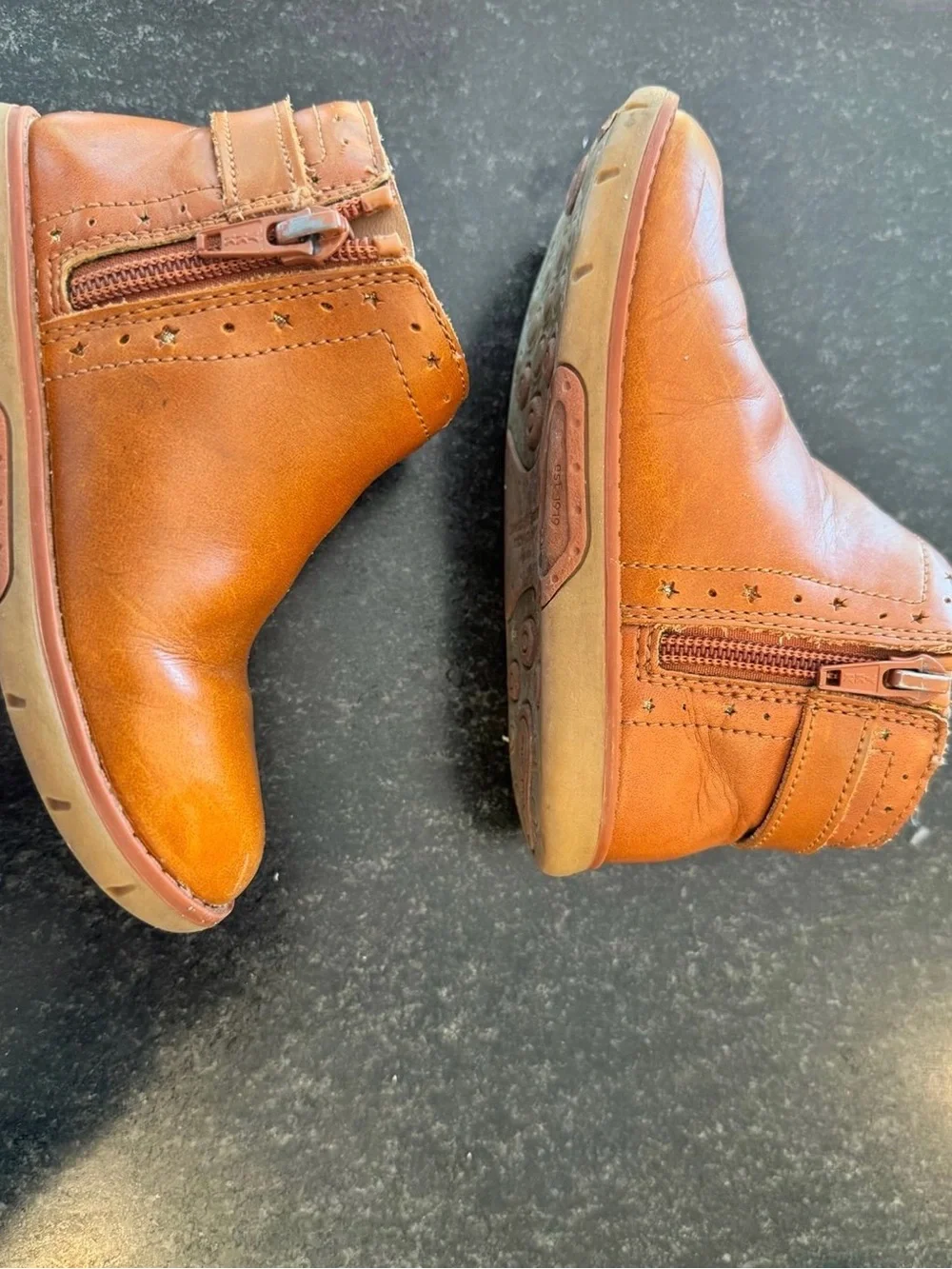 Stride Rite Agnes Boots Cognac Color Size Toddler 9